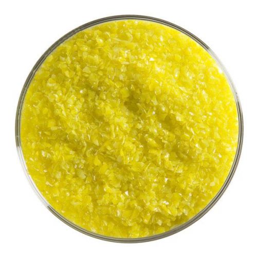 BU112092F-Bullseye Frit Medium Yellow 5oz Jar - 90 COE