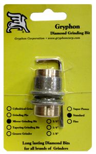 08563-Gryphon 1" Standard Mirror Diamond Grinder Bit 