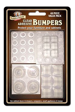 12793- 48 Clear Adhesive Bumpers Assorted Sizes