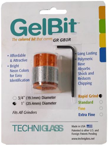 11258 - 1" RAPID COARSE Grind Techniglass Diamond Gelbit Grinder Bit