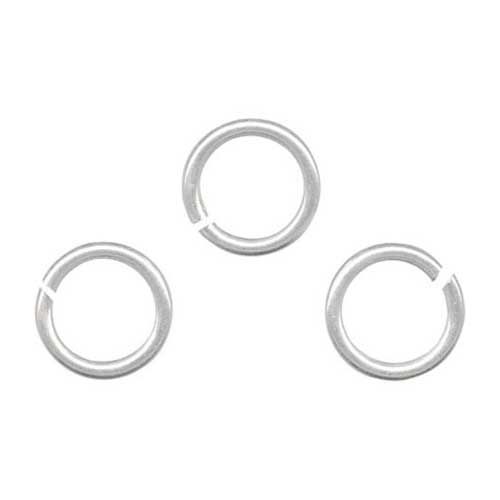 13400-Sm.Silver Jump Rings 1/4" Diameter