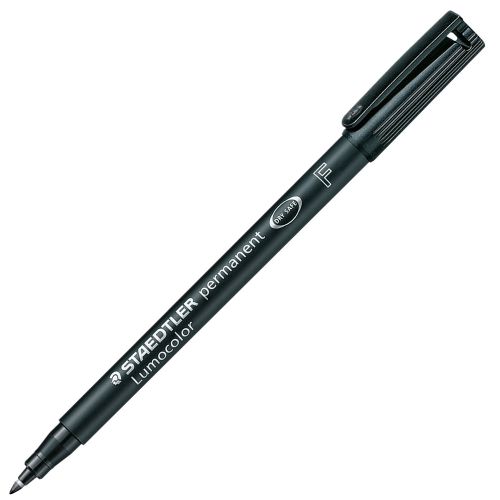 15110CS-Box Staedtler Black Lumocolor Pen Fine 10ea.