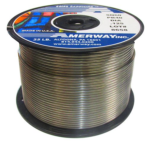 1913-Amerway 60/40 Solder 25lb. Spool