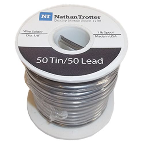 1930V-Volume Case 24#s Nathan Trotter 50/50 Solder 1lb. Spool