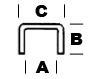 2080-Cascade 1/8" U Channel Zinc Came 5/32" #ZU-130