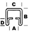 2081-Cascade 1/4" U Zinc Came 9/32" #ZB-932  