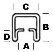 2091CS-Case Cascade 1/4" U Brass Came 9/32" #BB-932 