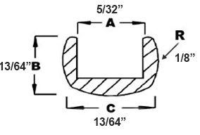 2215-Cascade 15# Spool 3/16" Round U Lead Came #RU80