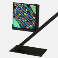 25801-6" Square Art Glass Display Stand