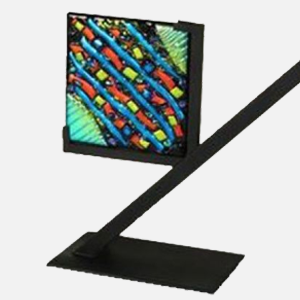25801-6" Square Art Glass Display Stand