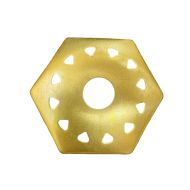 33341-Hexagon Vented Vase Cap 2"