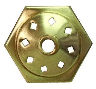 33346-Hexagon Vented Vase Cap 2-7/8"