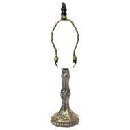 32009- Pompeii Metal Lamp Base, Antique Bronze Finish With Gold Highlts,12" Tall