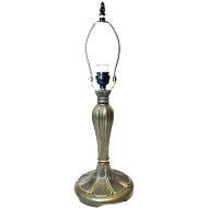 32048- Persian Metal Lamp Base, Antique Bronze Finish With Gold Highlts, 18" Tall