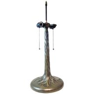 32089- Tree Trunk Metal Lamp Base, Antique Bronze Finish With Gold Highlts, 23" Tall