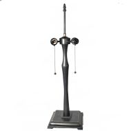32090- Doric Lamp Base, Antique Bronze Finish With Gold Highlts, 25" Tall