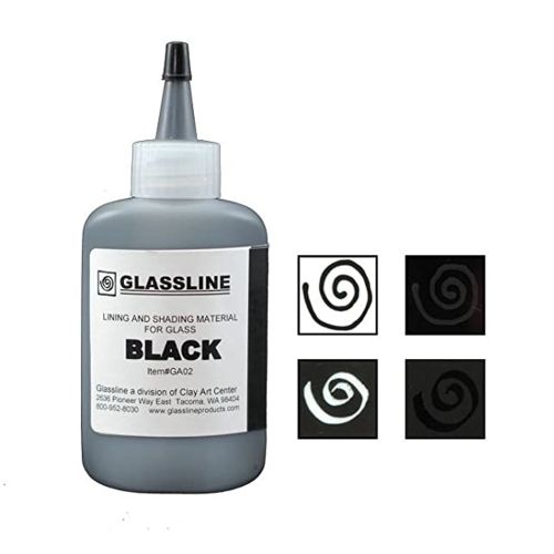 46081-Glassline Bottle Pen Black