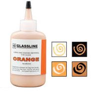 46088-Glassline Bottle Pen Orange