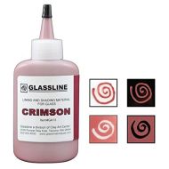 46092-Glassline Bottle Pen Crimson