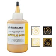 46095-Glassline Bottle Pen Metallic Gold