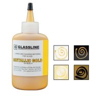 46095-Glassline Bottle Pen Metallic Gold