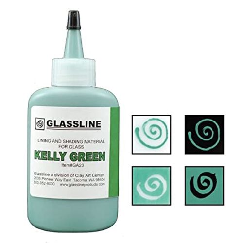 46100-Glassline Bottle Pen Kelly Green