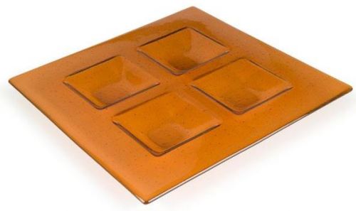 498342- Bullseye 12'' Soft Edge Four-Sq. Platter Mold