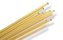 43906- Oceanside Light Amber Transparent Rods 96 COE #1104 - 1lb Bundle