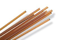 43902- Oceanside Medium Amber Transparent Rods 96 COE #1108 - 1lb Bundle