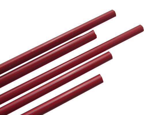43917- Oceanside Cherry Red Semi-Opal Rods 96 COE #151 - 1lb Bundle