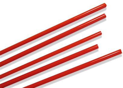 43939- Oceanside Light Orange Opal Rods 96 COE #171-1lb Bundle