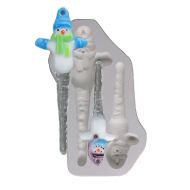 47385-Small & Medium Snowmen Icicles Mold