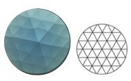 62373-25MM Lt. Blue Round 54 Facets