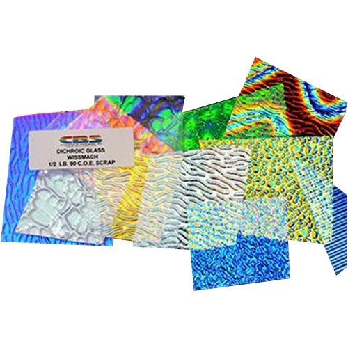 74588-1/2lb. CBS Dichroic Glass Jewelry Pack Standard 90 COE