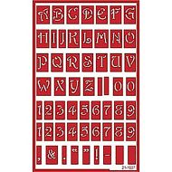 93025 - Etching Stencil Uppercase Alphanumeric