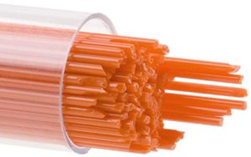 BU012507- Bullseye 1MM Orange Opal Stringers - 90 COE