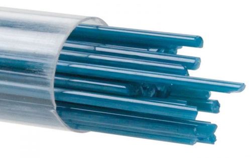 BU014672- Bullseye 2MM Steel Blue Opal Stringers - 90 COE