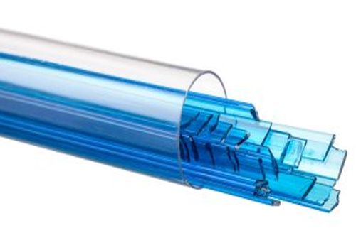 BU111604- Bullseye Turquoise Blue Transparent Ribbon 90 COE