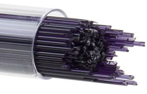 BU112807- Bullseye 1MM Deep Royal Purple Transparent Stringers - 90 COE
