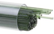 BU114107- Bullseye 1MM Olive Green Transparent Stringers - 90 COE