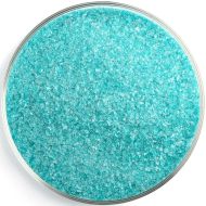 BU117691F- Bullseye Frit Fine Peacock Blue Transparent 5oz. Jar - 90 COE
