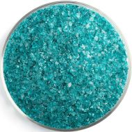 BU117692F- Bullseye Frit Medium Peacock Blue Transparent 5oz Jar - 90 COE