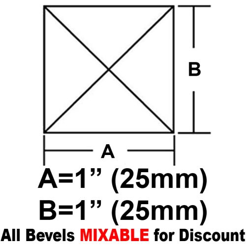 BV11CS-Case 1080ea. Sq.Peaked Bevel 1"