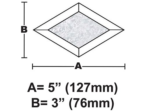 BVD35G-Glue Chip Diamond Bevel 3"x5"