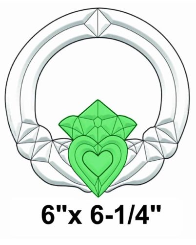 COEC821-Exquisite Cluster Small Color Irish Claddagh
