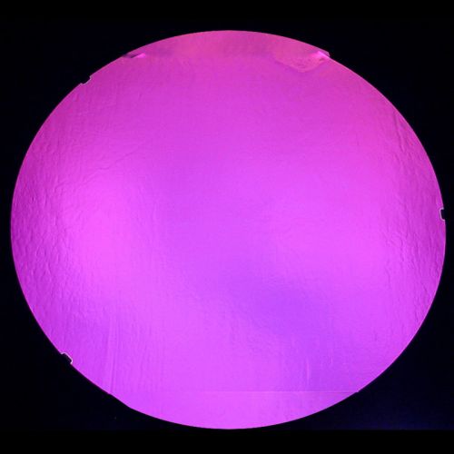 DC654C-CBS Thin Dichroic Magenta On Black 4"x4.75" - 96 COE