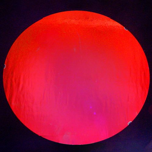 DC655B-CBS Thin Dichroic Red On Black 8"x9" - 96 COE