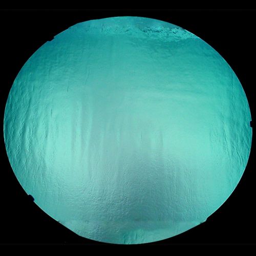 DC659A-CBS Thin Dichroic Silver Blue On Black 16"x19"- 96 COE