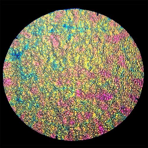 DC815B-CBS Dichroic Pink/ Emerald Green On Clear Ripple 8"x9"  - 90 COE