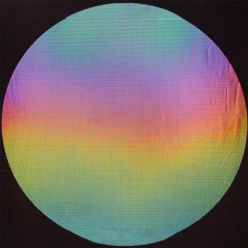 DC940B-CBS Thin Dichroic Rainbow 1 On Clear Dot 8"x9" - 90 COE